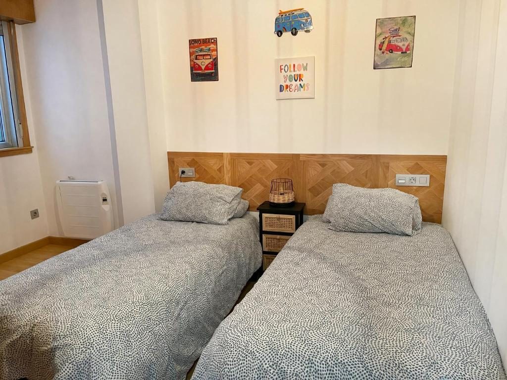 Dormitorio doble apartamento Costa Da Morte, Malpica